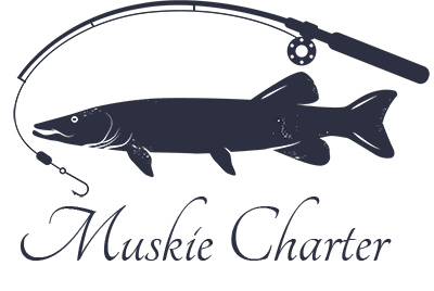Pat Briere's Muskie Charter Logo - Image of Muskie and name